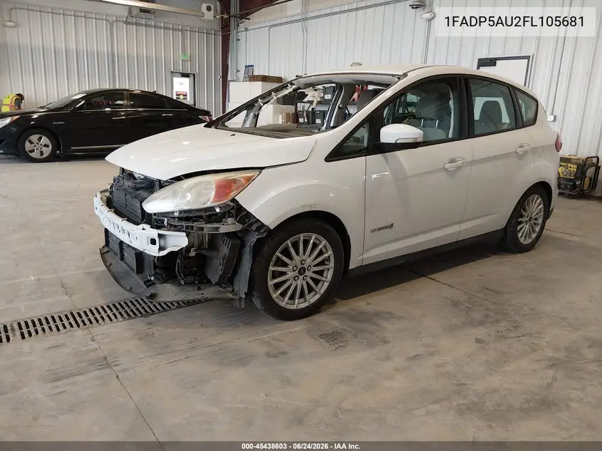 2015 Ford C-Max Hybrid Se VIN: 1FADP5AU2FL105681 Lot: 45438603