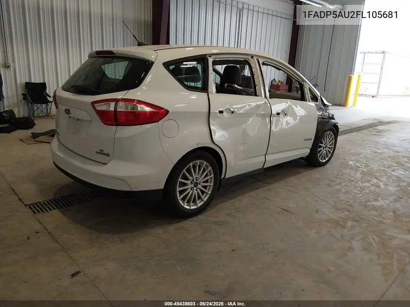 2015 Ford C-Max Hybrid Se VIN: 1FADP5AU2FL105681 Lot: 45438603