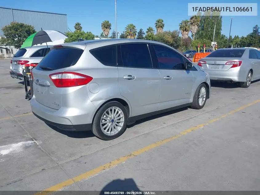 2015 Ford C-Max Hybrid Se VIN: 1FADP5AU1FL106661 Lot: 45493769