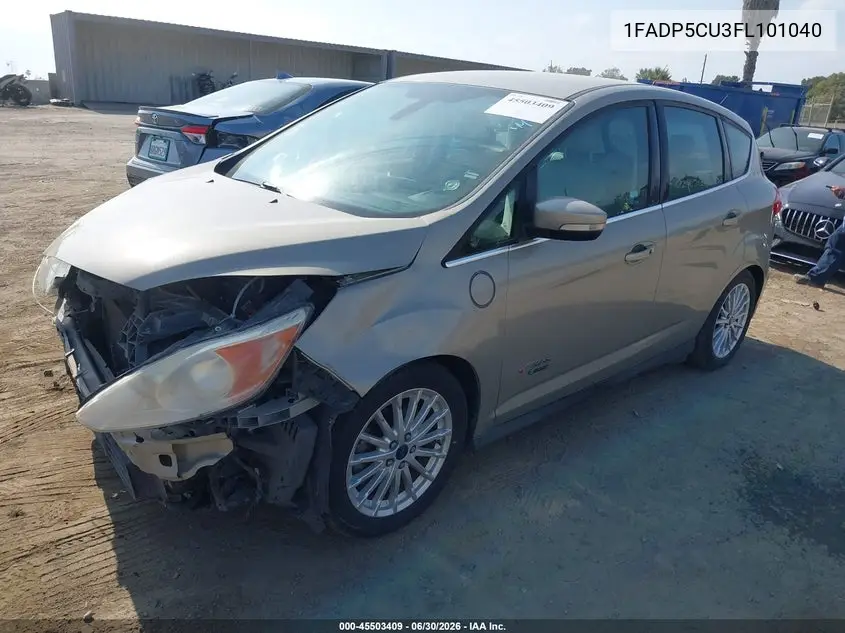 2015 Ford C-Max Energi Sel VIN: 1FADP5CU3FL101040 Lot: 45503409