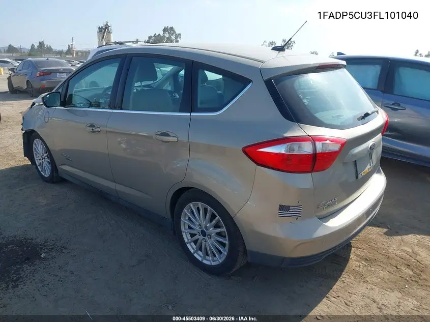 2015 Ford C-Max Energi Sel VIN: 1FADP5CU3FL101040 Lot: 45503409