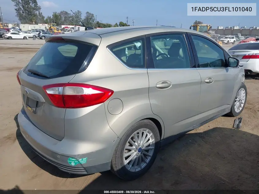 2015 Ford C-Max Energi Sel VIN: 1FADP5CU3FL101040 Lot: 45503409