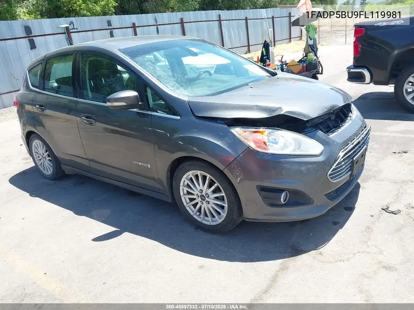 2015 Ford C-Max Hybrid Sel VIN: 1FADP5BU9FL119981 Lot: 45597332