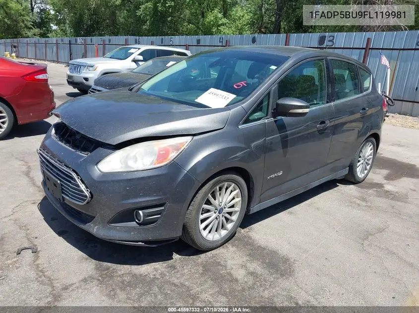 2015 Ford C-Max Hybrid Sel VIN: 1FADP5BU9FL119981 Lot: 45597332