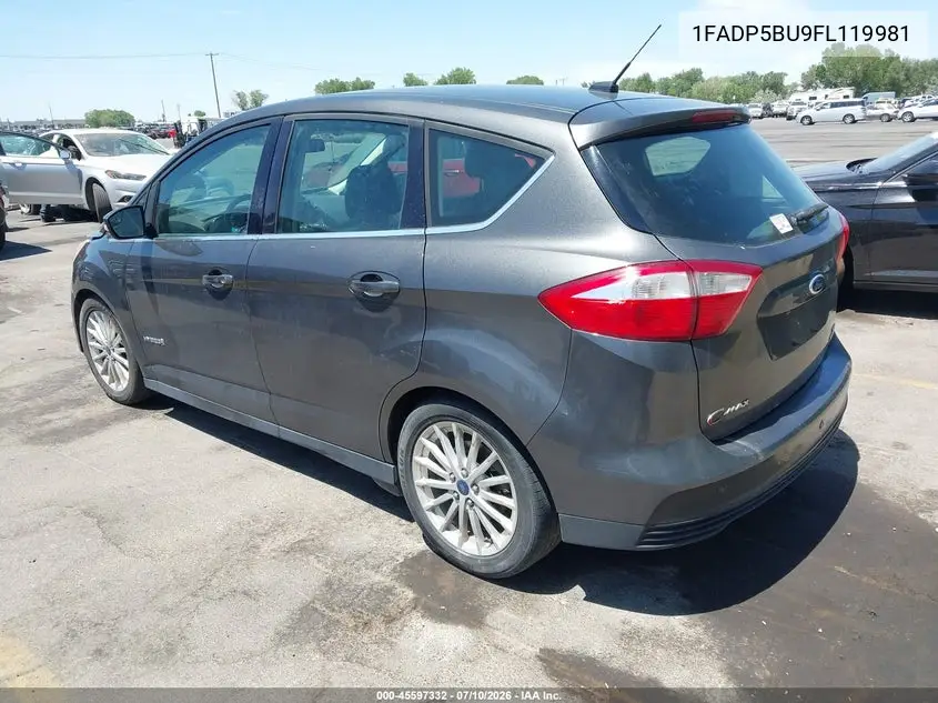 2015 Ford C-Max Hybrid Sel VIN: 1FADP5BU9FL119981 Lot: 45597332