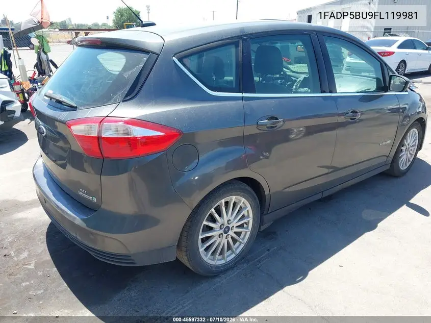 2015 Ford C-Max Hybrid Sel VIN: 1FADP5BU9FL119981 Lot: 45597332