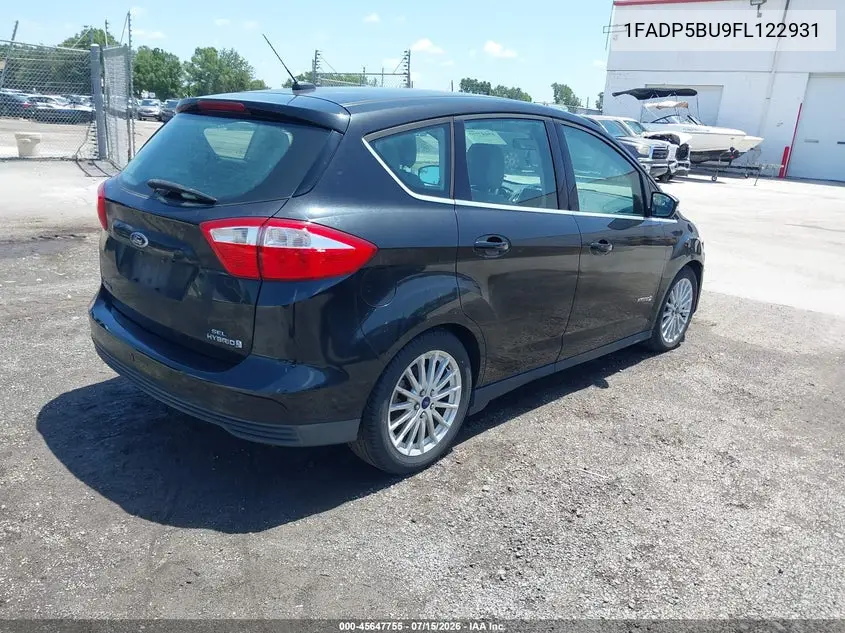 2015 Ford C-Max Hybrid Sel VIN: 1FADP5BU9FL122931 Lot: 45647755