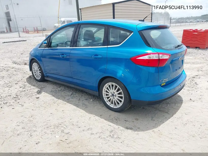 2015 Ford C-Max Energi Sel VIN: 1FADP5CU4FL113990 Lot: 45685595