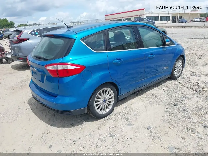 2015 Ford C-Max Energi Sel VIN: 1FADP5CU4FL113990 Lot: 45685595