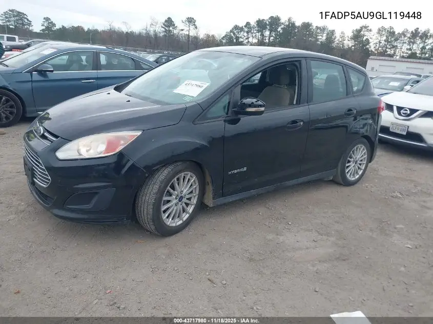 1FADP5AU9GL119448 2016 Ford C-Max Hybrid Se