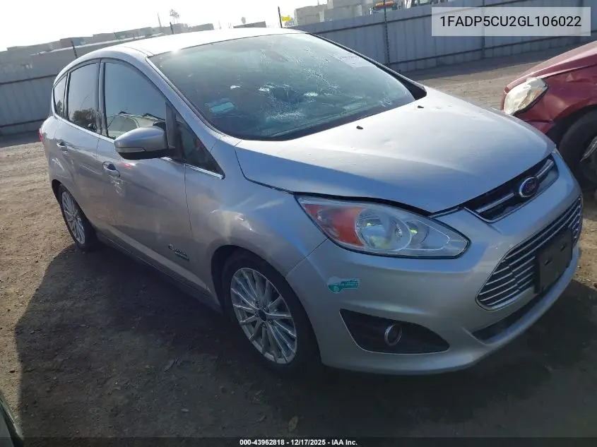 1FADP5CU2GL106022 2016 Ford C-Max Energi Sel