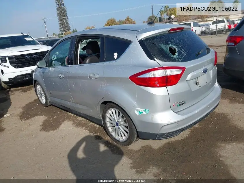1FADP5CU2GL106022 2016 Ford C-Max Energi Sel