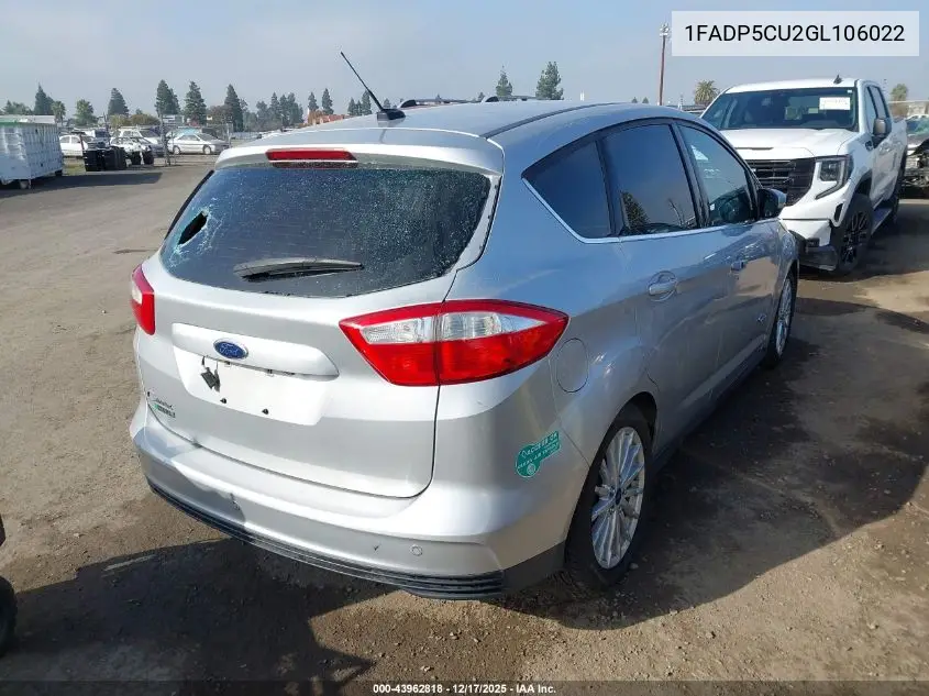 1FADP5CU2GL106022 2016 Ford C-Max Energi Sel