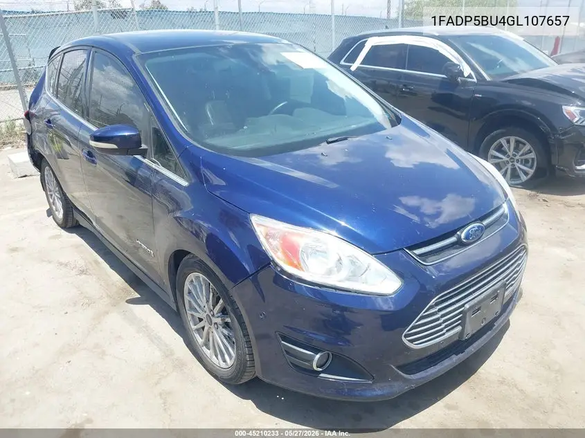 2016 Ford C-Max Hybrid Sel VIN: 1FADP5BU4GL107657 Lot: 45210233