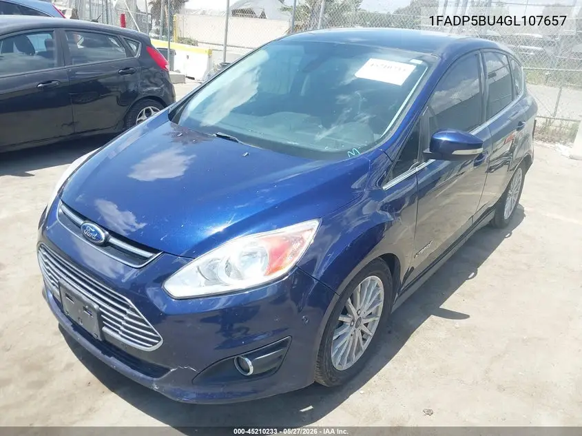 2016 Ford C-Max Hybrid Sel VIN: 1FADP5BU4GL107657 Lot: 45210233