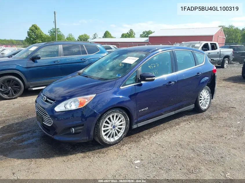 2016 Ford C-Max Hybrid Sel VIN: 1FADP5BU4GL100319 Lot: 45271855