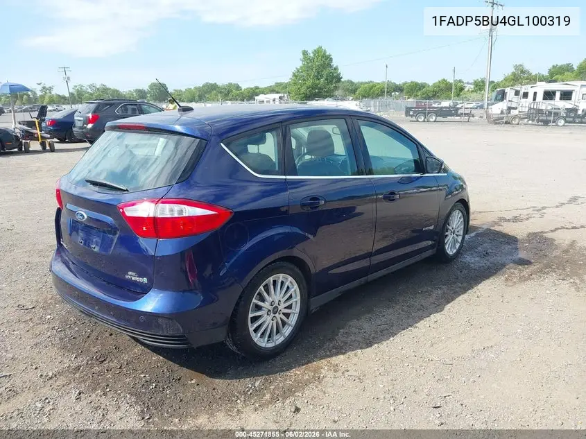 2016 Ford C-Max Hybrid Sel VIN: 1FADP5BU4GL100319 Lot: 45271855