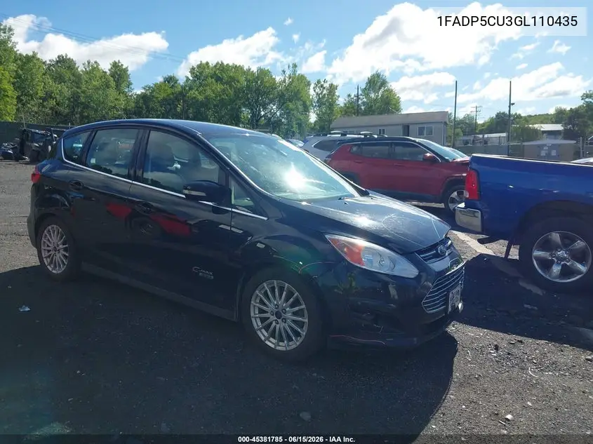 2016 Ford C-Max Energi Sel VIN: 1FADP5CU3GL110435 Lot: 45381785