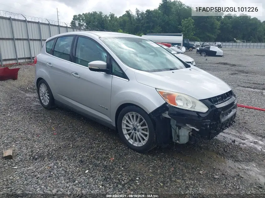 2016 Ford C-Max Hybrid Sel VIN: 1FADP5BU2GL101226 Lot: 45423821