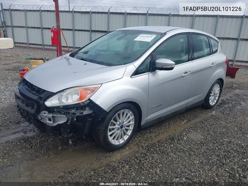 2016 Ford C-Max Hybrid Sel VIN: 1FADP5BU2GL101226 Lot: 45423821