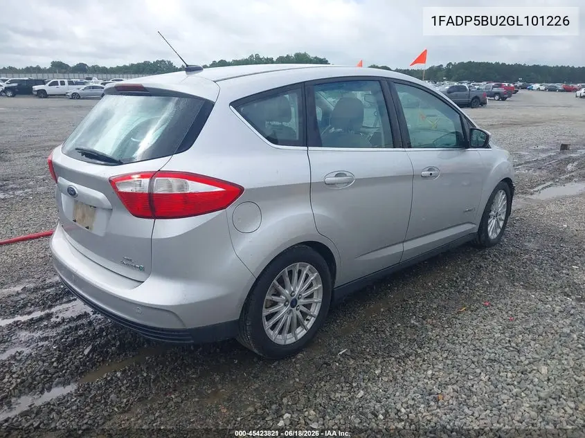 2016 Ford C-Max Hybrid Sel VIN: 1FADP5BU2GL101226 Lot: 45423821