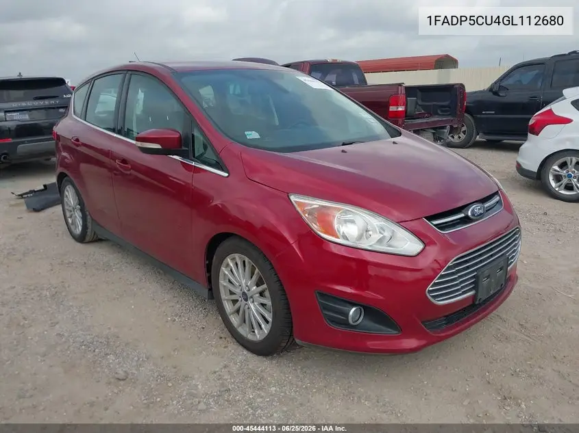 2016 Ford C-Max Energi Sel VIN: 1FADP5CU4GL112680 Lot: 45444113