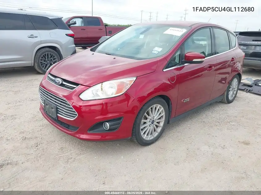 2016 Ford C-Max Energi Sel VIN: 1FADP5CU4GL112680 Lot: 45444113