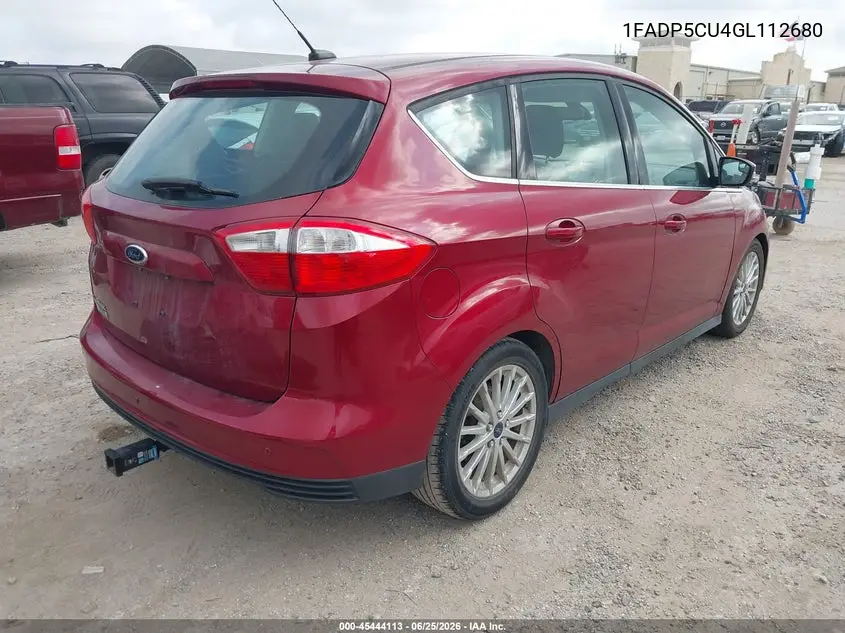 2016 Ford C-Max Energi Sel VIN: 1FADP5CU4GL112680 Lot: 45444113