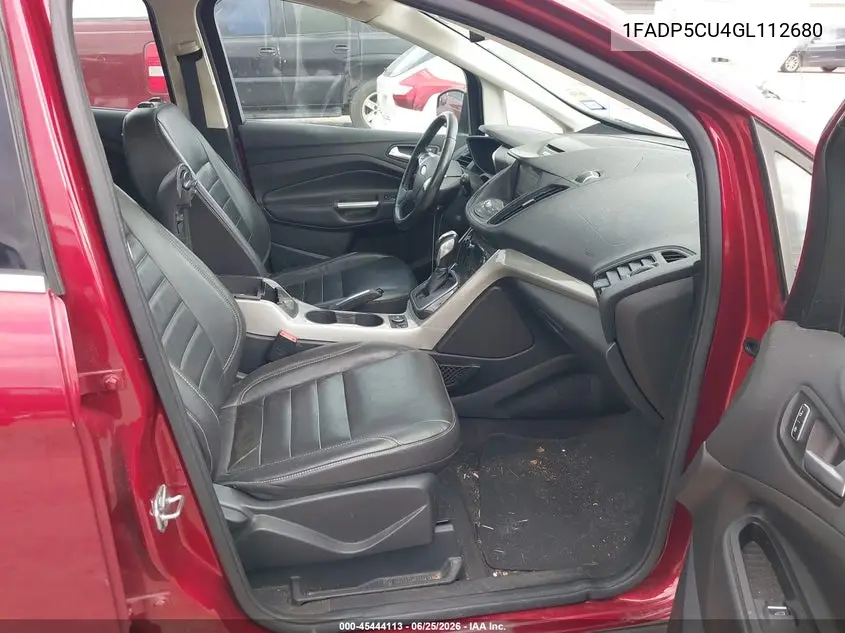 2016 Ford C-Max Energi Sel VIN: 1FADP5CU4GL112680 Lot: 45444113