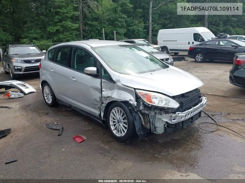 2016 Ford C-Max Hybrid Se VIN: 1FADP5AU7GL109114 Lot: 45464625
