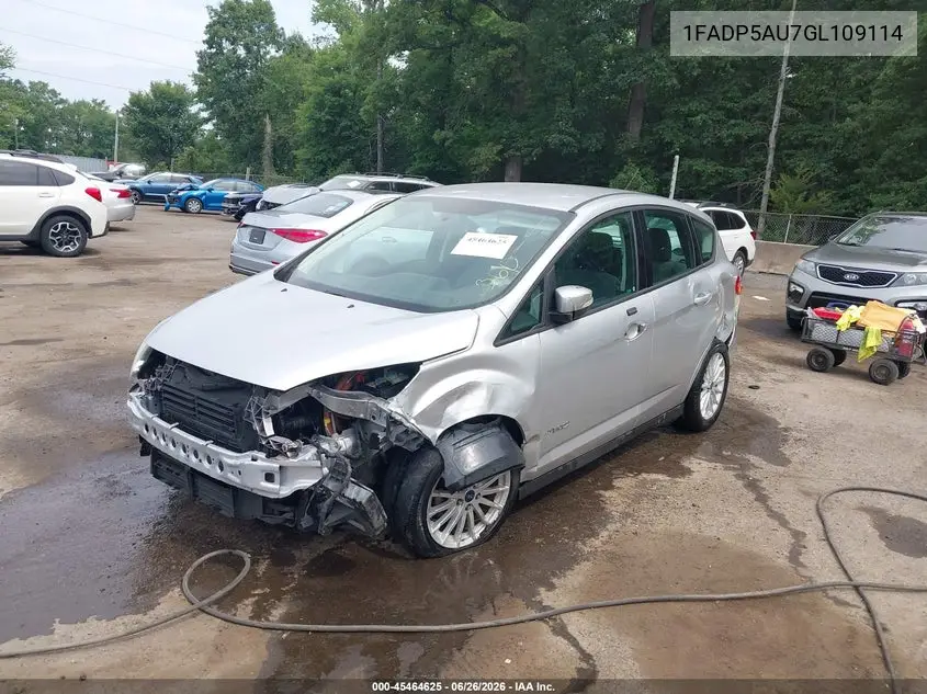 2016 Ford C-Max Hybrid Se VIN: 1FADP5AU7GL109114 Lot: 45464625