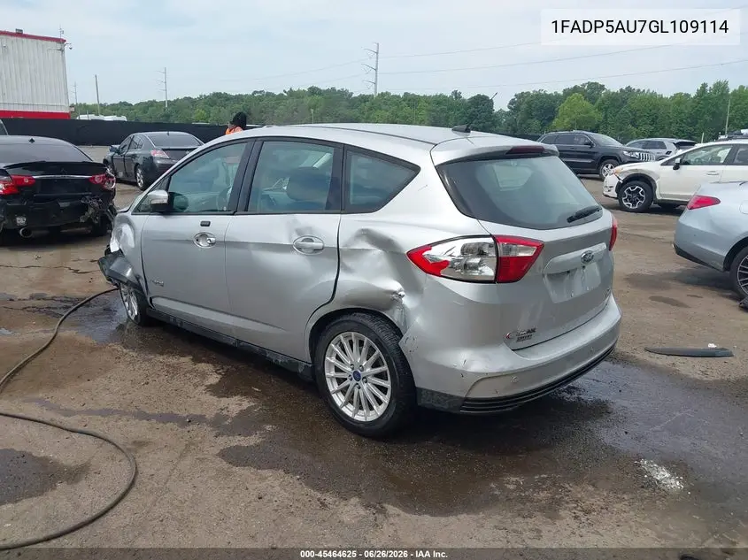 2016 Ford C-Max Hybrid Se VIN: 1FADP5AU7GL109114 Lot: 45464625