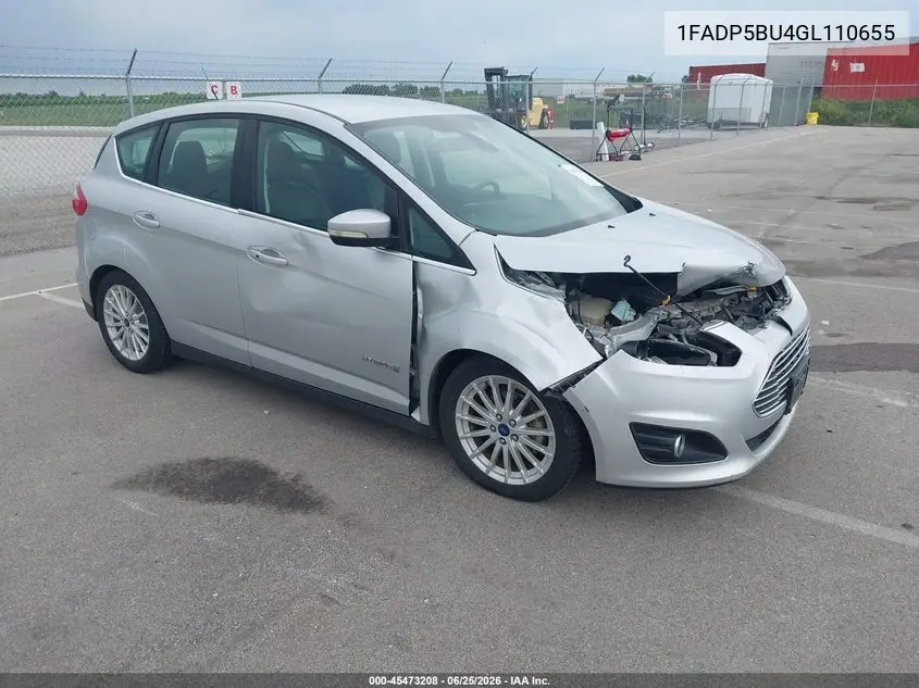 2016 Ford C-Max Hybrid Sel VIN: 1FADP5BU4GL110655 Lot: 45473208