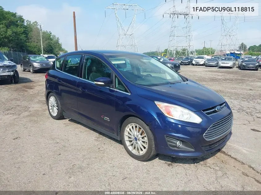 2016 Ford C-Max Energi Sel VIN: 1FADP5CU9GL118815 Lot: 45509335