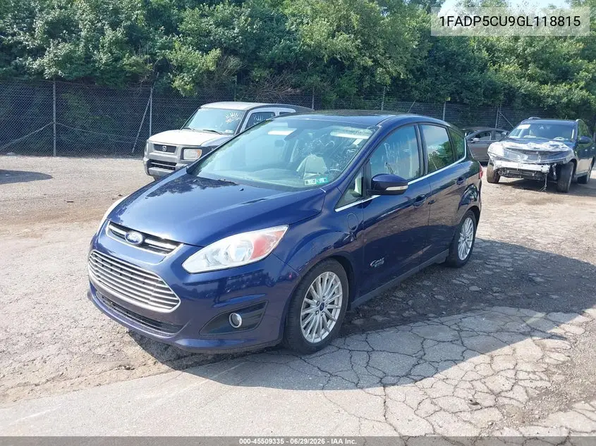 2016 Ford C-Max Energi Sel VIN: 1FADP5CU9GL118815 Lot: 45509335