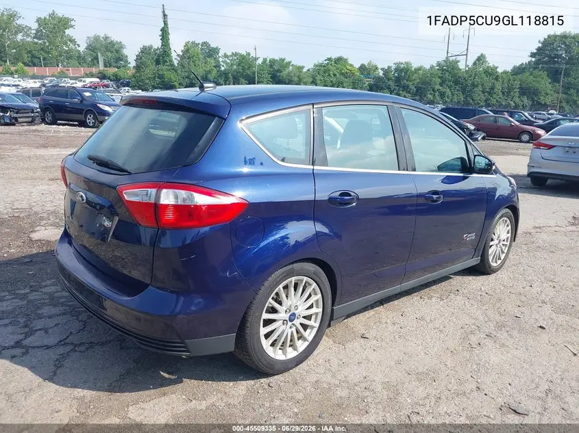 2016 Ford C-Max Energi Sel VIN: 1FADP5CU9GL118815 Lot: 45509335