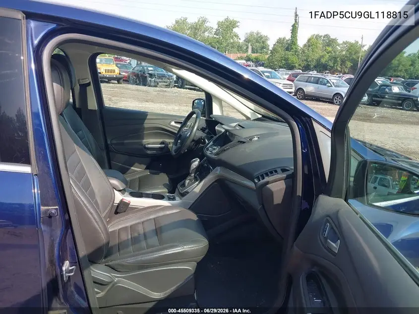 2016 Ford C-Max Energi Sel VIN: 1FADP5CU9GL118815 Lot: 45509335