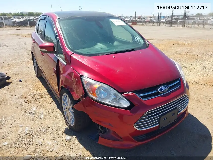 2016 Ford C-Max Energi Sel VIN: 1FADP5CU1GL112717 Lot: 45596495