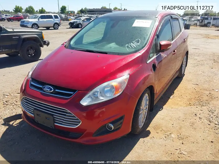 2016 Ford C-Max Energi Sel VIN: 1FADP5CU1GL112717 Lot: 45596495