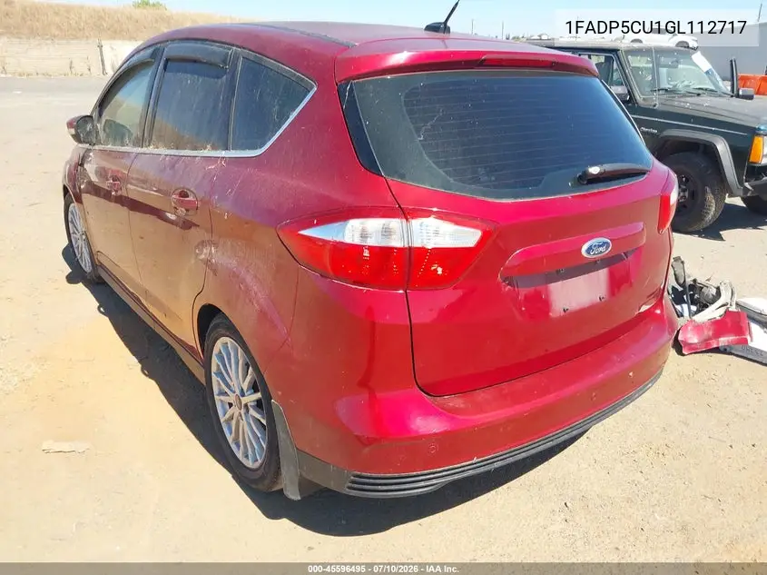 2016 Ford C-Max Energi Sel VIN: 1FADP5CU1GL112717 Lot: 45596495