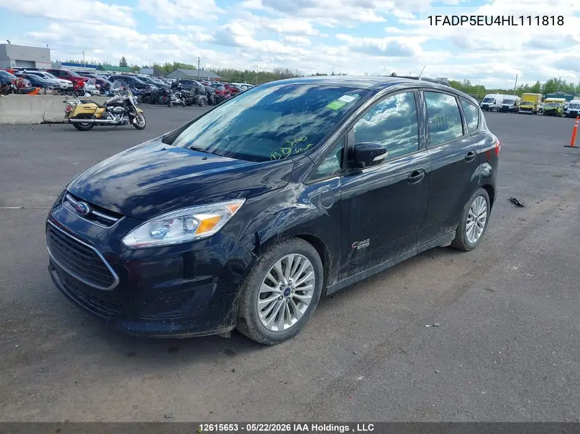 2017 Ford C-Max Se VIN: 1FADP5EU4HL111818 Lot: 12615653
