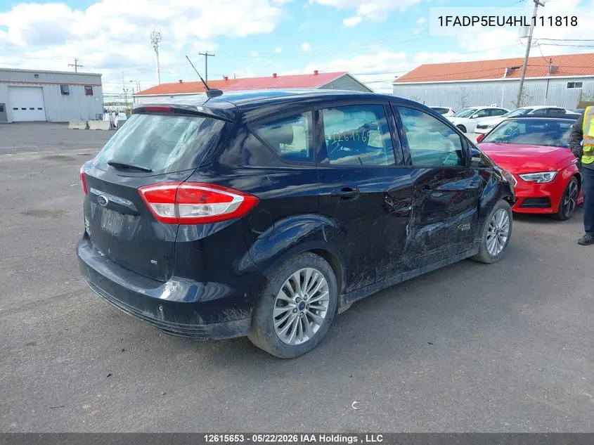 2017 Ford C-Max Se VIN: 1FADP5EU4HL111818 Lot: 12615653