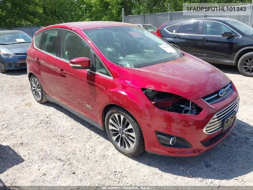 2017 Ford C-Max Energi Titanium VIN: 1FADP5FU1HL101343 Lot: 45269512