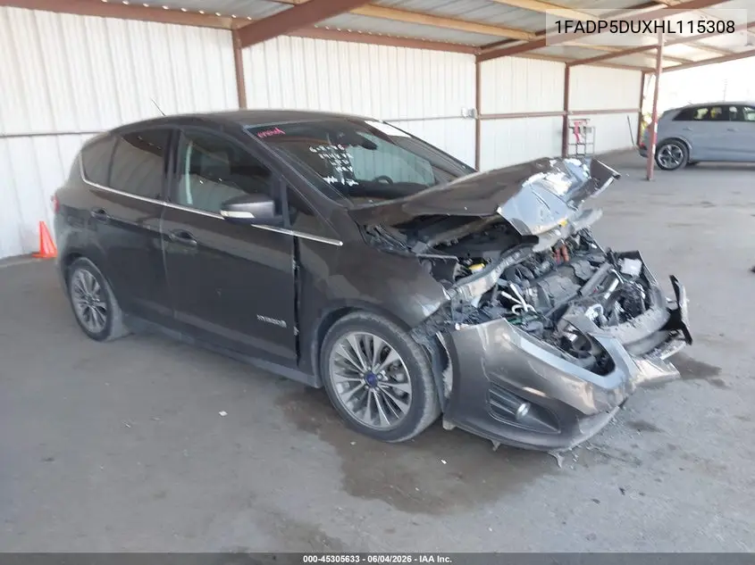 2017 Ford C-Max Hybrid Titanium VIN: 1FADP5DUXHL115308 Lot: 45305633