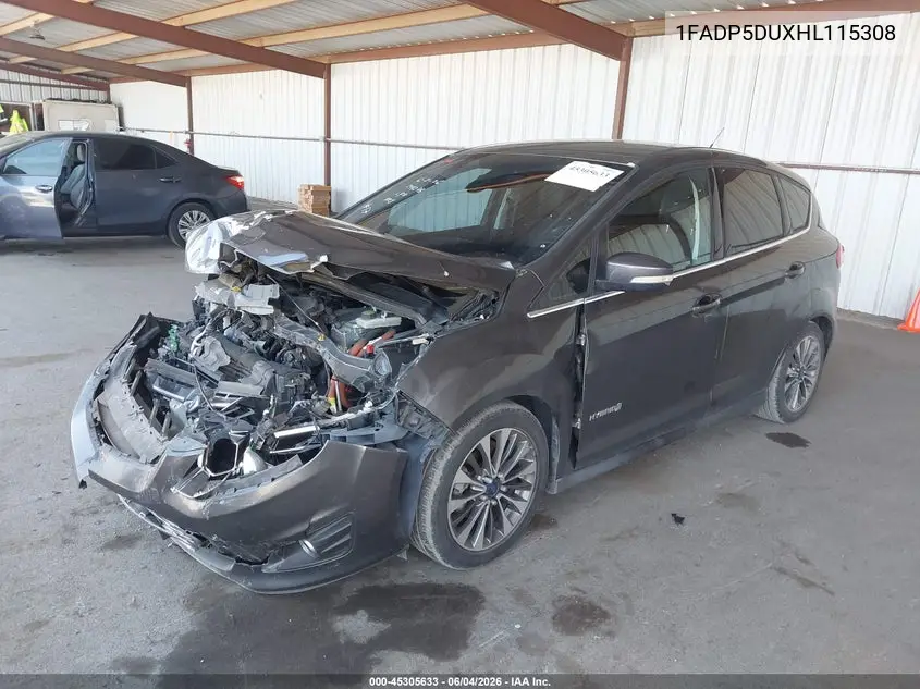2017 Ford C-Max Hybrid Titanium VIN: 1FADP5DUXHL115308 Lot: 45305633