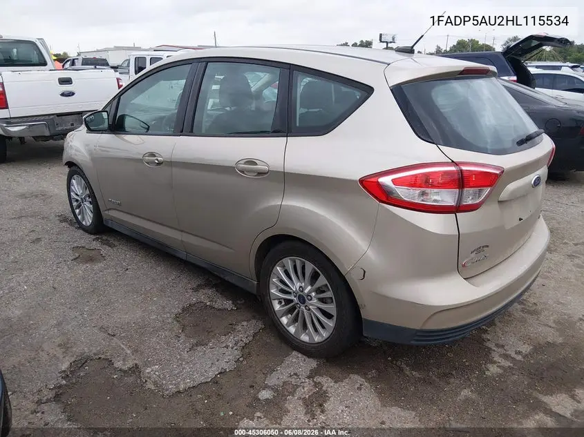 2017 Ford C-Max Hybrid Se VIN: 1FADP5AU2HL115534 Lot: 45306050