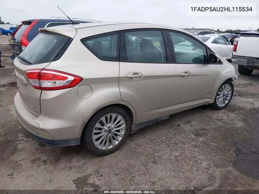 2017 Ford C-Max Hybrid Se VIN: 1FADP5AU2HL115534 Lot: 45306050