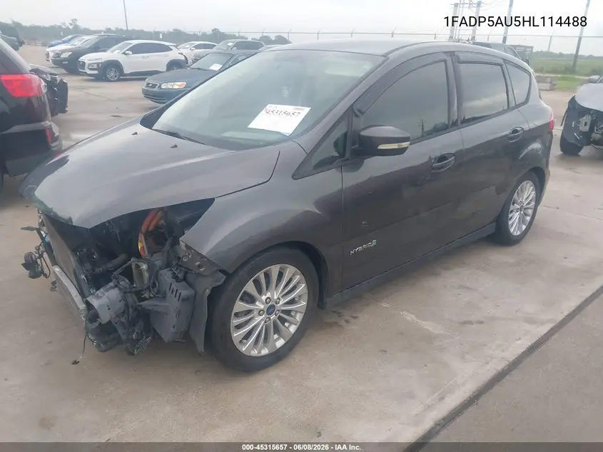 2017 Ford C-Max Hybrid Se VIN: 1FADP5AU5HL114488 Lot: 45315657