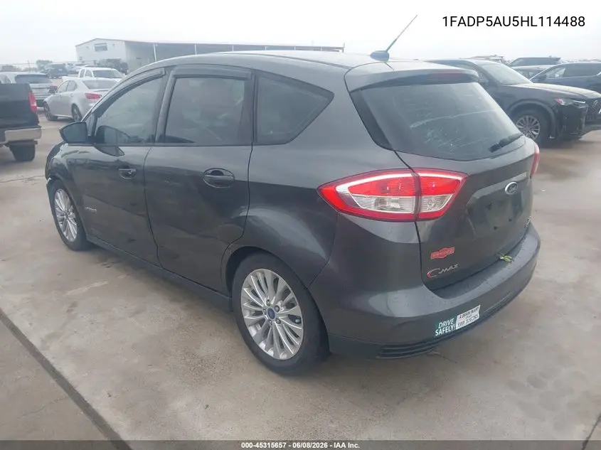 2017 Ford C-Max Hybrid Se VIN: 1FADP5AU5HL114488 Lot: 45315657