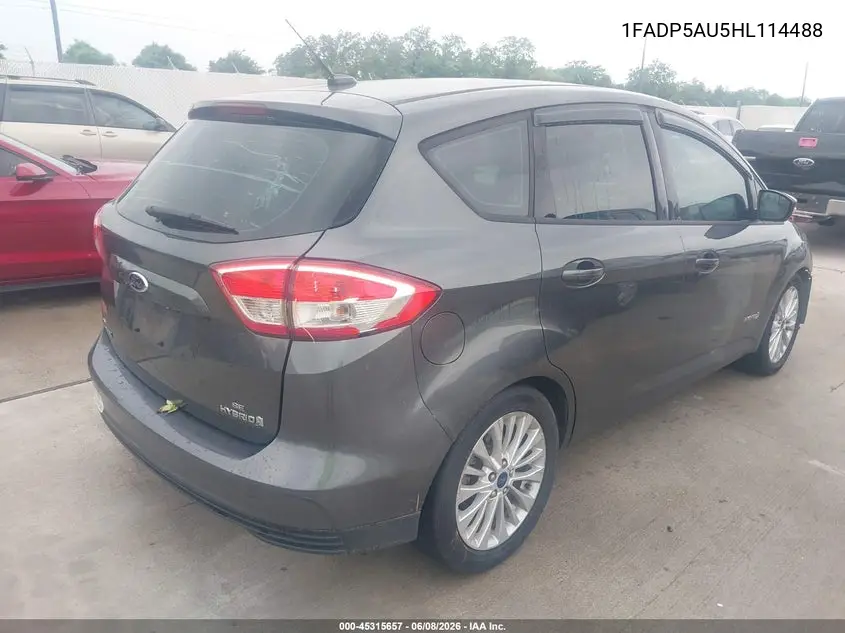 2017 Ford C-Max Hybrid Se VIN: 1FADP5AU5HL114488 Lot: 45315657